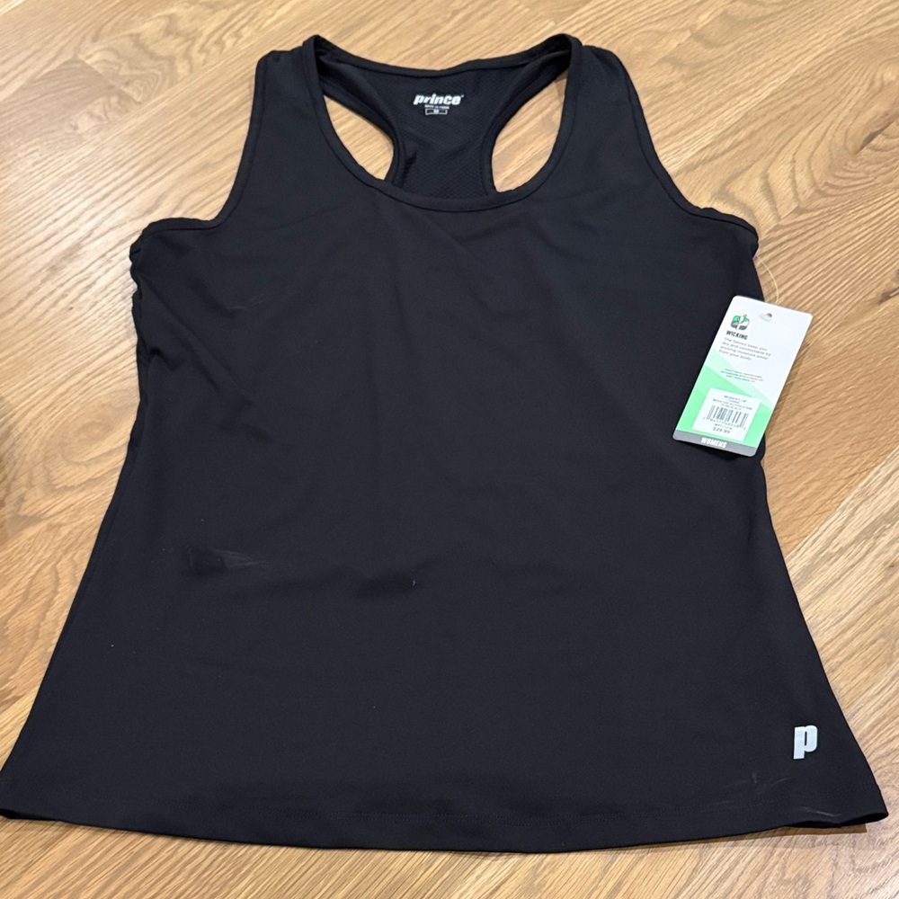 Prince Women's Black Racerback Tank Top